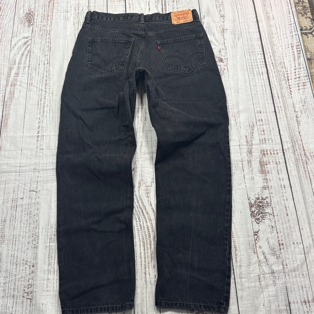 LEVI'S 550 RELAXED FIT JEANS MEN'S SIZE 36* 35* X 34* 32 1/2*  BLACK DENIM